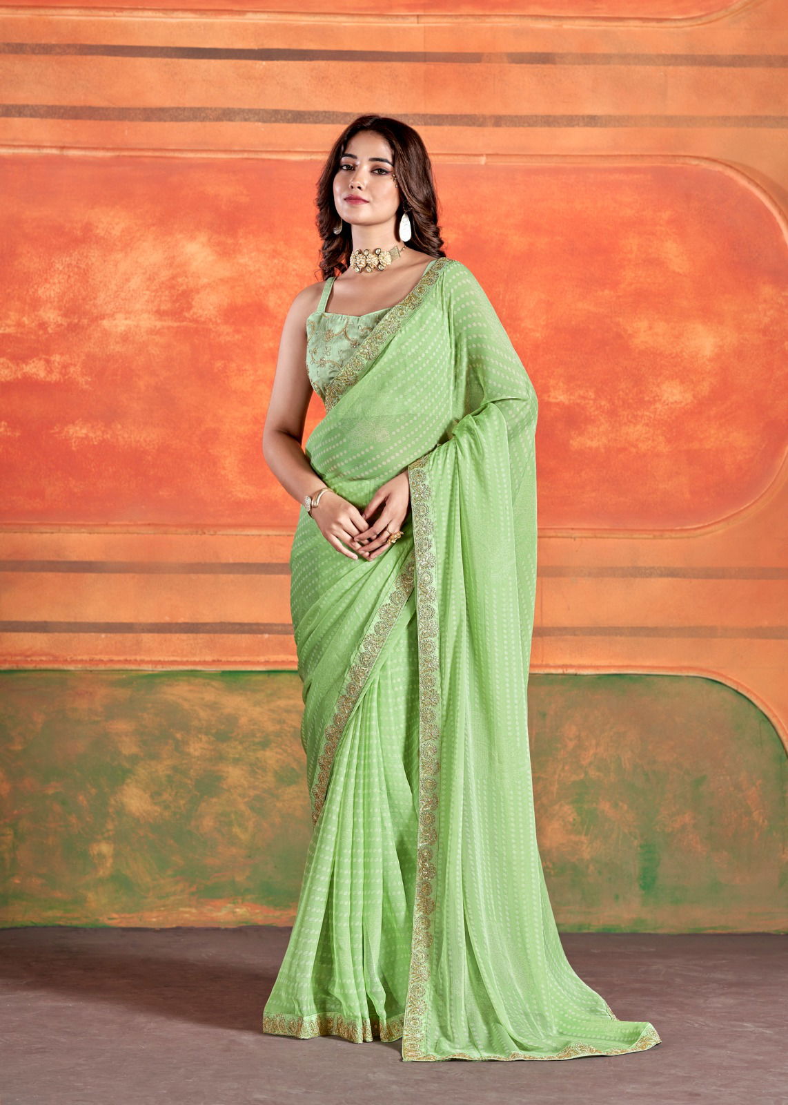 Stavan Pihu Chiffon Embroidery Party Wear Saree Catalog